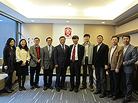 CUHK representatives welcome the delegation from Tianjin University